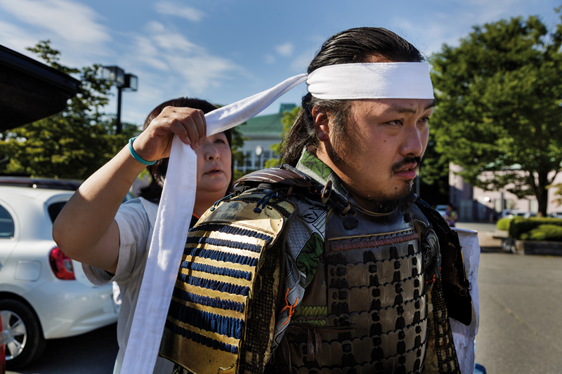 Nomaoi festival, samurai in Fukushima